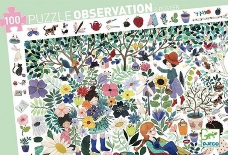 Puzzle d'observation 1000 Fleurs Djeco